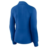 Haut à glissière quart de tour raglan pour femme Fanatics Royal Los Angeles Dodgers Elements