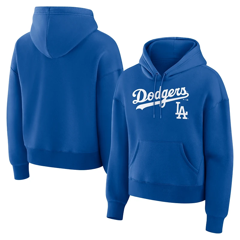 Women's Fanatics  Royal Los Angeles Dodgers Lockup Legacy Fleece Hoodie