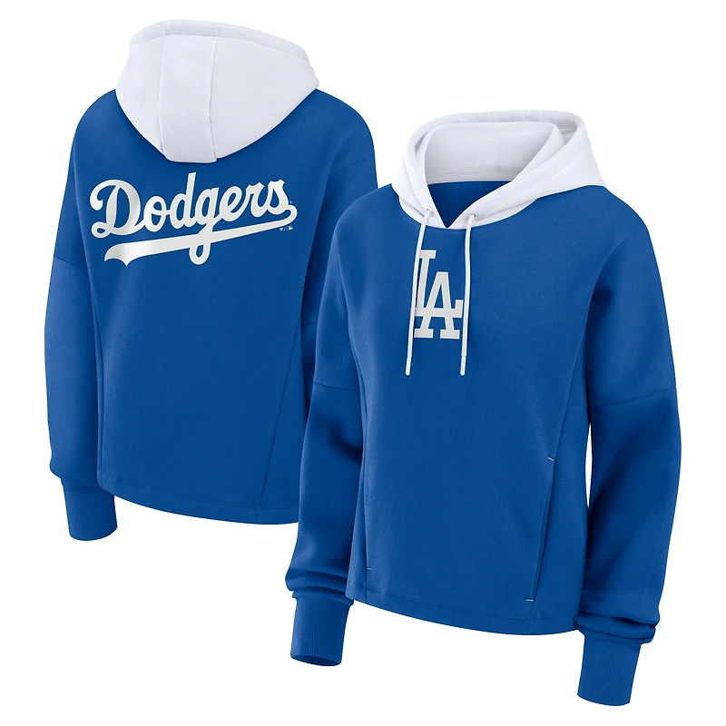 Women's Fanatics Royal Los Angeles Dodgers Oversized Legacy Favorite Spectator Pullover Hoodie