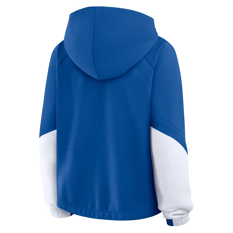 Women's Fanatics Royal Los Angeles Dodgers Oversized Time to Win Pullover Hoodie