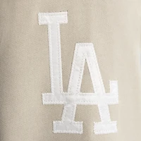 Women's Fanatics Sepia Tint Los Angeles Dodgers Iconic Terry Full-Zip Hoodie