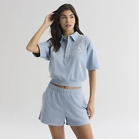 Women's Fanatics Sky Blue Los Angeles Dodgers Iconic Terry Track Shorts