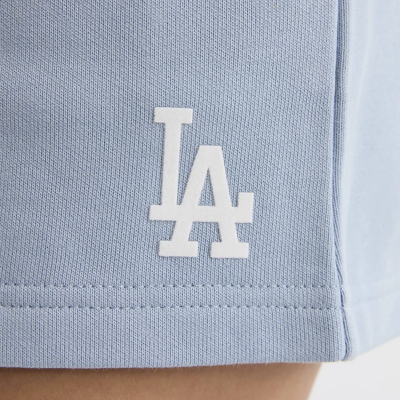 Women's Fanatics Sky Blue Los Angeles Dodgers Iconic Terry Track Shorts