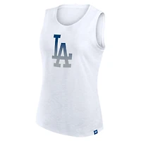 Women's Fanatics White Los Angeles Dodgers Activate Slub Tank Top