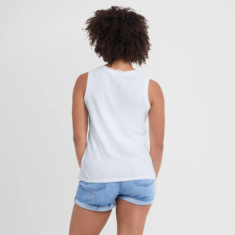 Women's Fanatics White Los Angeles Dodgers Activate Slub Tank Top