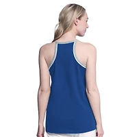 Women's G-III 4Her by Carl Banks Royal Los Angeles Dodgers Curveball Racerback Tank Top