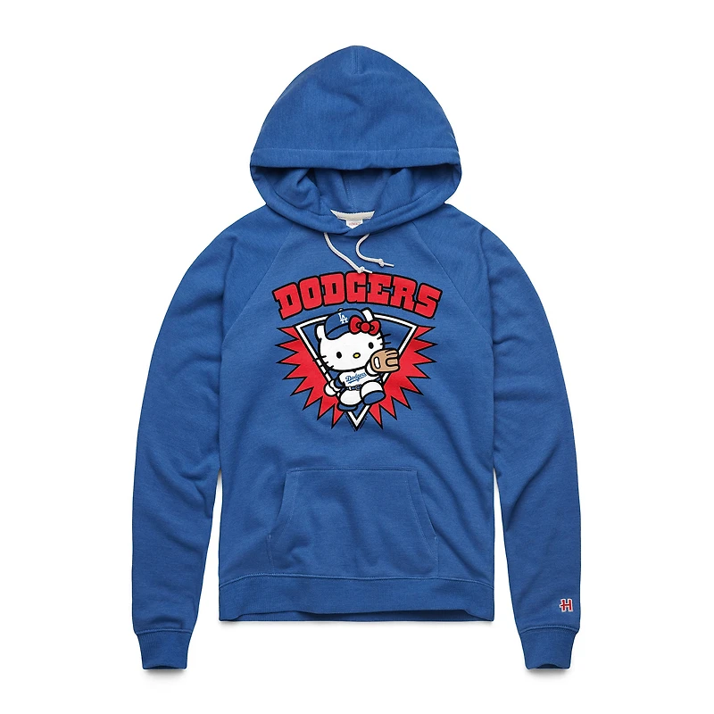Sweat à capuche tri-blend Hommage Royal Hello Kitty x Los Angeles Dodgers pour femme