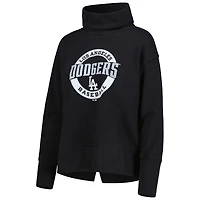 Women's Levelwear Black Los Angeles Dodgers Sunset Farm Team Pullover Sweatshirt