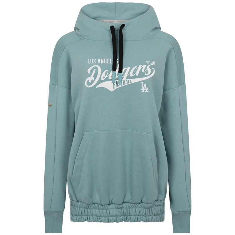 Women's Levelwear Blue Los Angeles Dodgers Waterfall Glide Pullover Hoodie