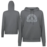 Sweat à capuche gris Levelwear pour femme avec motif arche des Dodgers de Los Angeles Adorn Banner