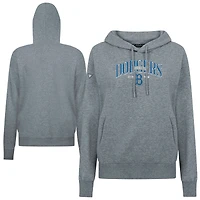 Sweat à capuche gris Levelwear pour femme Los Angeles Dodgers Adorn Throwback Spellout