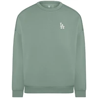 Women's Levelwear Sage Green Los Angeles Dodgers Luxe Signature Tri-Blend Pullover Sweatshirt