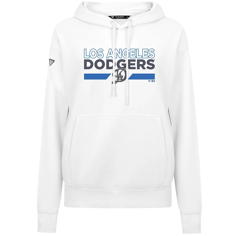 Sweat à capuche blanc City Connect Adorn No Hitter pour femme des Dodgers de Los Angeles