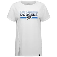 Women's Levelwear  White Los Angeles Dodgers City Connect Influx No Hitter T-Shirt