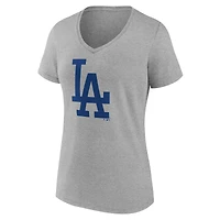Women's Logo Athletic Los Angeles Dodgers Official V-Neck T-Shirt
