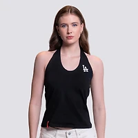 Débardeur col V Noelle noir pour femme des Dodgers de Los Angeles Lusso