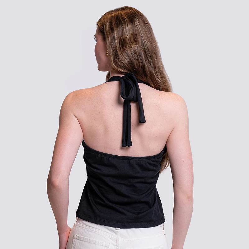Débardeur col V Noelle noir pour femme des Dodgers de Los Angeles Lusso