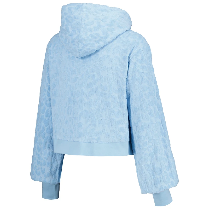 Sweat-shirt à glissière pleine longueur Tabitha Cheetah Terry des Los Angeles Dodgers Lusso Blue pour femme