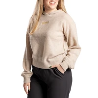 Women's Lusso  Natural Los Angeles Dodgers Beatriz Cashmere Pullover Hoodie