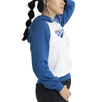 Sweat à capuche Lusso blanc Los Angeles Dodgers Marlowe Raglan pour femmes