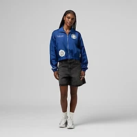Veste zippée en nylon bleu pour femme Mitchell & Ness des Dodgers de Los Angeles, collection Cooperstown