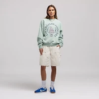 Women's Mitchell & Ness  Green Los Angeles Dodgers Yacht Rock Sweatshirt