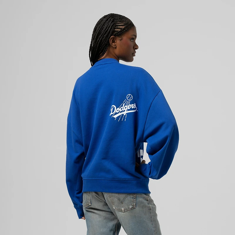 V100492 Dodgers M&N MLB LT SWEAT-SHIRT À COL ROND SWTLADCRW FC11306-LADBLUE #1