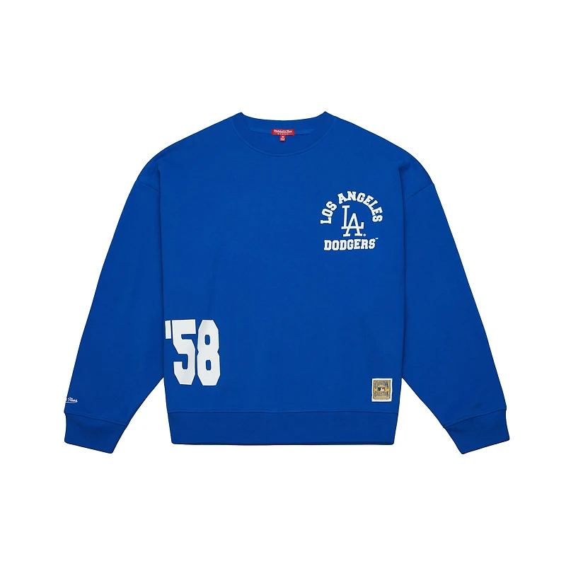 V100492 Dodgers M&N MLB LT SWEAT-SHIRT À COL ROND SWTLADCRW FC11306-LADBLUE #1