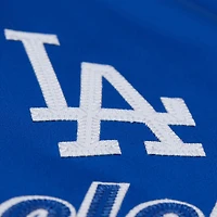 Veste en satin à boutons-pression Mitchell & Ness Royal Los Angeles Dodgers pour femme