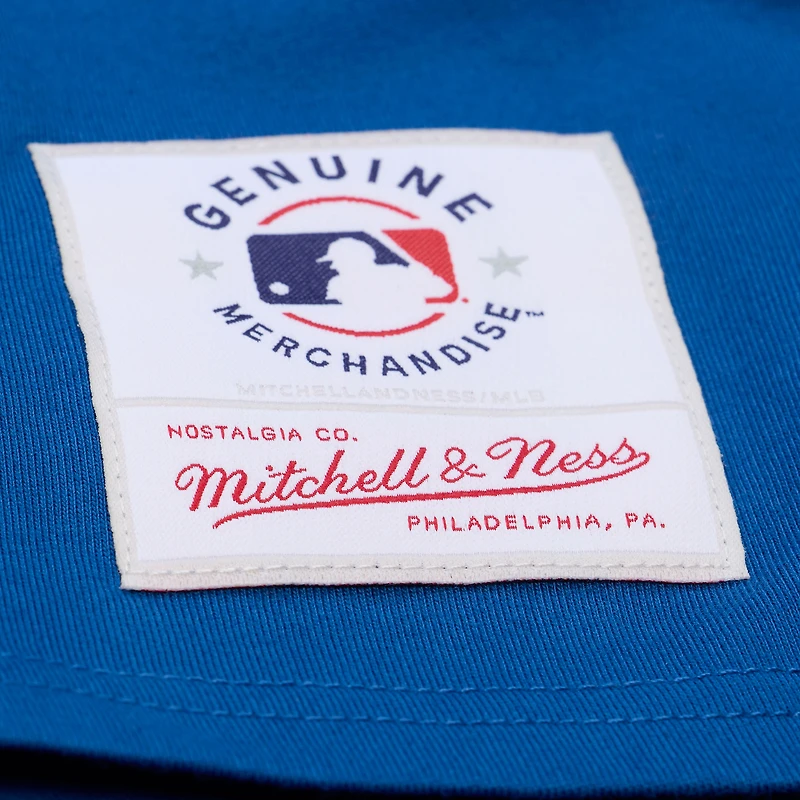 Women's Mitchell & Ness Royal Los Angeles Dodgers Pep Rally Cropped Boxy T-Shirt