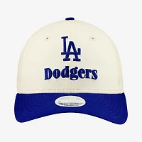 Women's New Era Cream/Royal Los Angeles Dodgers Primary 9FORTY M-Crown Adjustable Hat