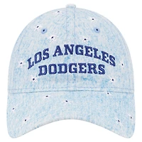 Women's New Era  Light Blue Los Angeles Dodgers Daisy All Over 9TWENTY Adjustable Hat