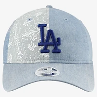 Women's New Era  Los Angeles Dodgers Denim Patchwork 9TWENTY Adjustable Hat