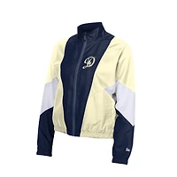 Women's New Era  Navy/Cream Los Angeles Dodgers Leisure City Connect Full-Zip Windbreaker