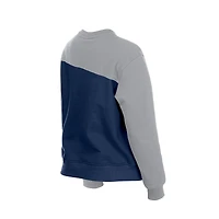 Sweat-shirt polaire New Era bleu marine/gris pour femme, modèle Los Angeles Dodgers Gameday.