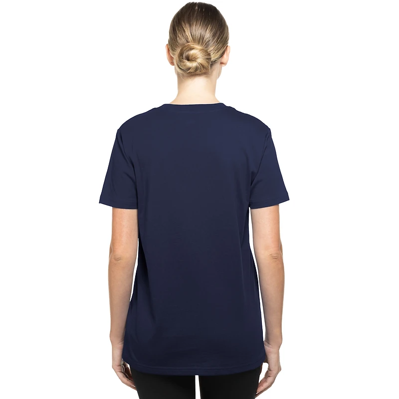 Women's New Era Navy Los Angeles Dodgers Back-to-Back World Series Champions Hollywood Sign T-Shirt