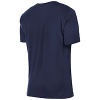 T-shirt New Era bleu marine pour femmes, Los Angeles Dodgers, champions consécutifs des World Series, avec le panneau Hollywood