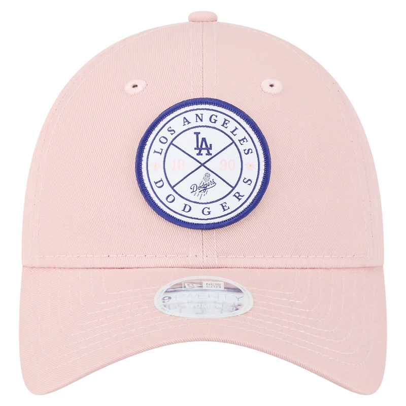 Casquette ajustable Bloom 9TWENTY rose New Era pour femme des Dodgers de Los Angeles
