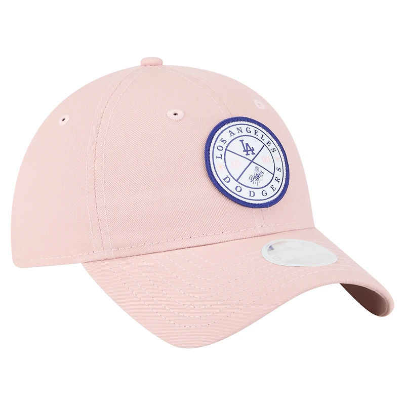 Casquette ajustable Bloom 9TWENTY rose New Era pour femme des Dodgers de Los Angeles