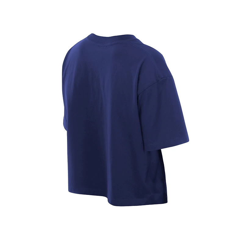 Women's New Era Royal Los Angeles Dodgers Boxy Foil Logo T-Shirt