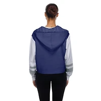 Women's New Era  Royal Los Angeles Dodgers Boxy Lace-Up Hoodie