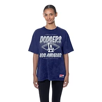 T-shirt oversize délavé minéral New Era Royal Los Angeles Dodgers pour femme