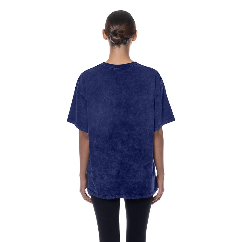 T-shirt oversize délavé minéral New Era Royal Los Angeles Dodgers pour femme