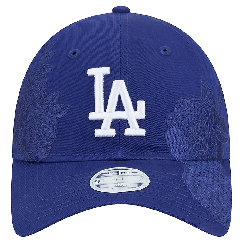 Women's New Era Royal Los Angeles Dodgers Roses 9TWENTY Adjustable Hat