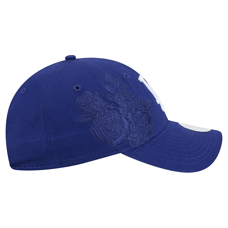 Women's New Era Royal Los Angeles Dodgers Roses 9TWENTY Adjustable Hat