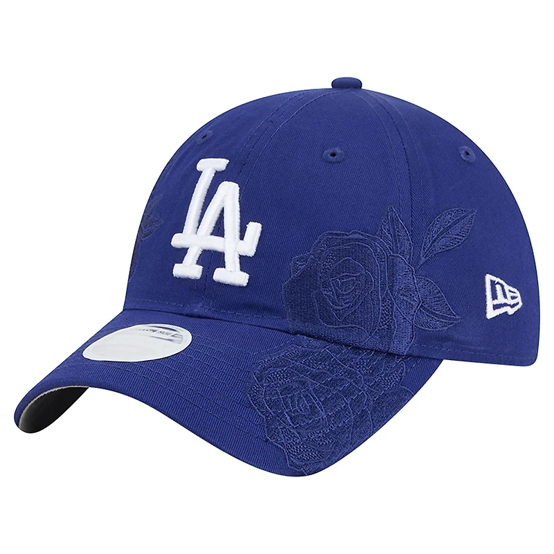Women's New Era Royal Los Angeles Dodgers Roses 9TWENTY Adjustable Hat