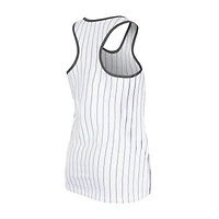 Débardeur à fines rayures Gameday des Los Angeles Dodgers New Era blanc pour femme