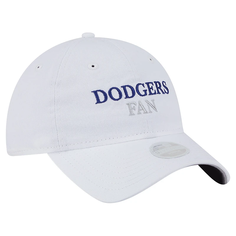 V107988 Dodgers WHI MLB NWE Équipe féminine Fan 9TWENTY HATLAD 60738447 #20
