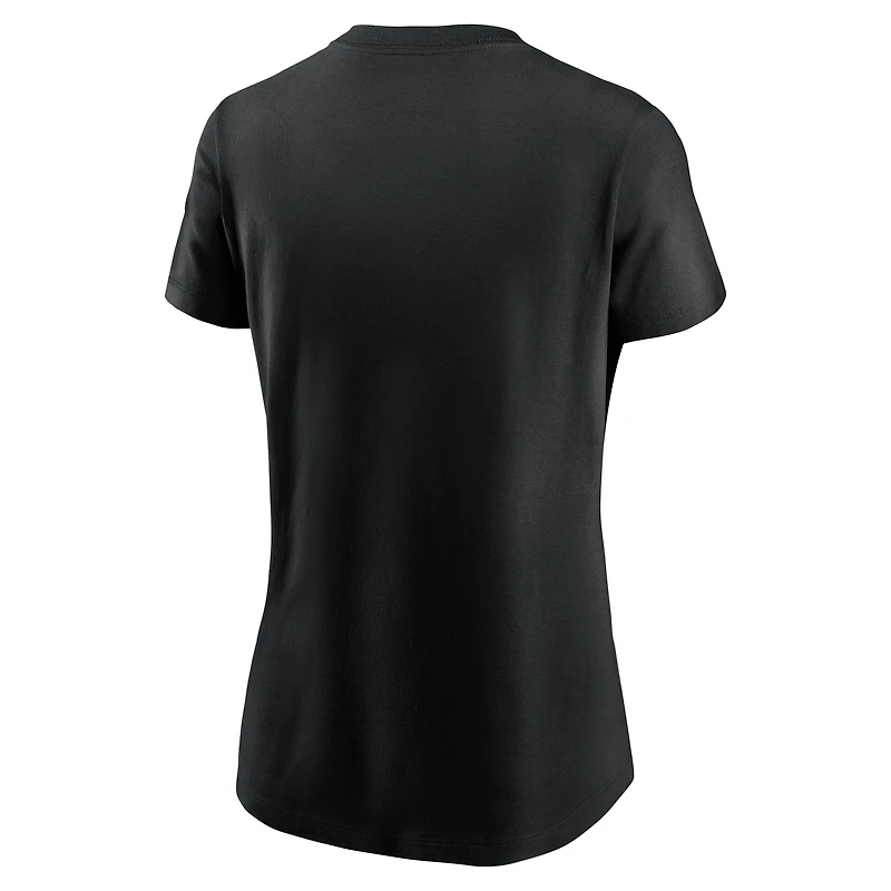 Women's Nike Black Los Angeles Dodgers 2024 World Series Champions Lockup T-Shirt