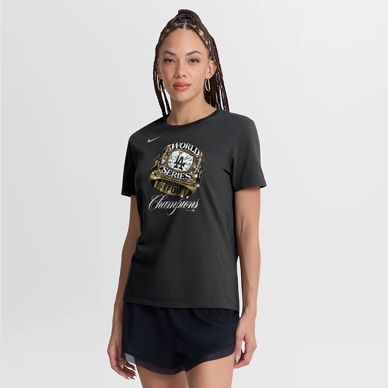 Women's Nike  Black Los Angeles Dodgers 2026 Gold Collection Graphic T-Shirt